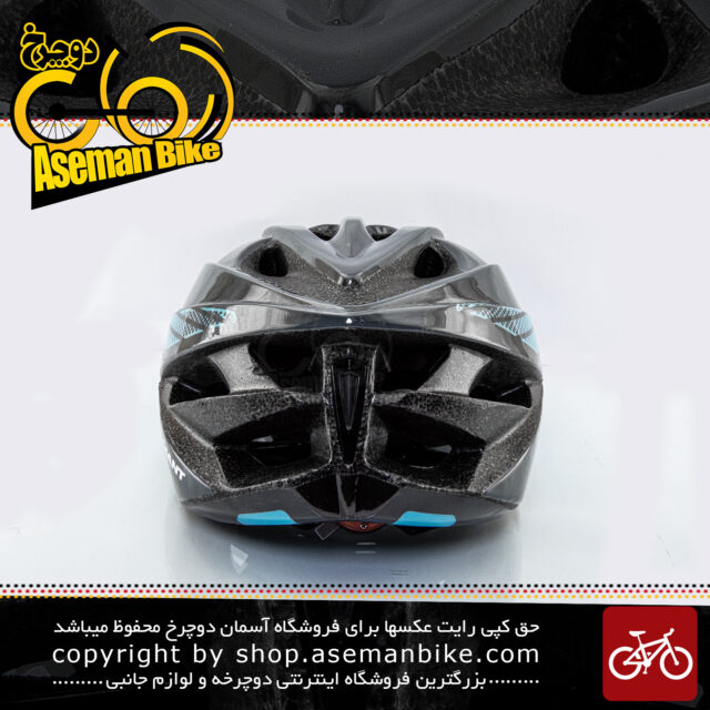 کلاه دوچرخه سواری جاینت مدل EXEMPT آبی- نوک مدادی سایز 60-53سانتی متر Giant Bicycle Helmet EXEMPT Charcoal/Blue size 53-60cm