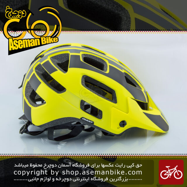 کلاه دوچرخه سواری کوهستان برند جاینت مدل ریل با فناوری میپس سایز 59-55زرد-مشکی Giant Bicycle Helmet RAIL MIPS Large 55-59 CM 310 G Yellow Black