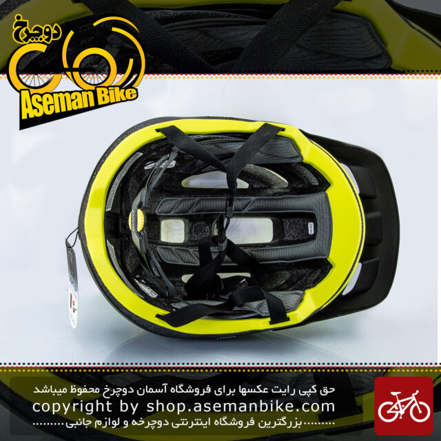 کلاه دوچرخه سواری جاینت مدل ROOST زرد-مشکی سایز 65-59سانتی متر Giant Bicycle Helmet  ROOST Yellow/Black size 59-65cm