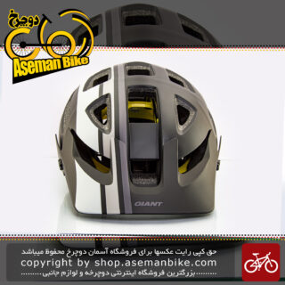 کلاه دوچرخه سواری جاینت مدل ریل میپس مشکی-خاکستری سایز 59-55 Giant Bicycle Helmet Rail Mips Black/Grey size 55-59