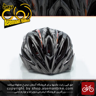کلاه ایمنی دوچرخه سواری برند جی تان مدل جی 11رنگ مشکی-سفید-قرمز سایز 54الی 63سانتی متر 63-54-Helmet Bicycle  Gitane G11 black- White-Red