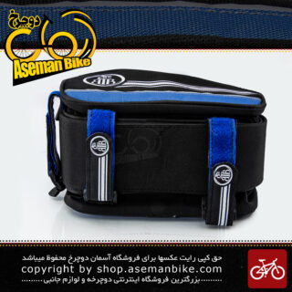 کیف روی تنه دوچرخه بی تی بی دارای جیب جانبی مدل گرینی آبی BTB Bicycle Saddle Bag Greny Blue