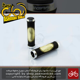 گریپ دوچرخه تری گرام دو قفله مشکی-طلایی TRIGRAM Dual Lock Grip Black-Gold