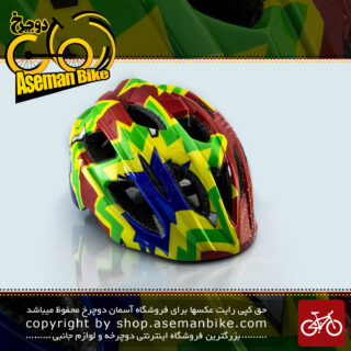 کلاه ایمنی دوچرخه سواری بچه گانه قناری مدل کا ال 30 وایکیک 15 قرمز- زرد Canary Bicycle Helmet Kids Ka-L30 Waikik15 Red-Yellow