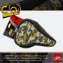 روکش زین دوچرخه چرمی دور دوخت تنظیمی برند انرژی ارتشی Energi Leather Army Bicycle Saddle Cover