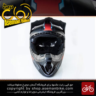 کلاه دوچرخه سواری دان هیل برند جاینت مدل فکتور مشکی موج دار سایز 62-58سانتی متر Giant Downhill Helmet  FACTOR Shockwave Black 58-62cm