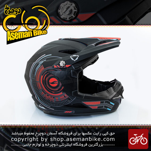 کلاه دوچرخه سواری دان هیل برند جاینت مدل فکتور مشکی موج دار سایز 62-58سانتی متر Giant Downhill Helmet  FACTOR Shockwave Black 58-62cm