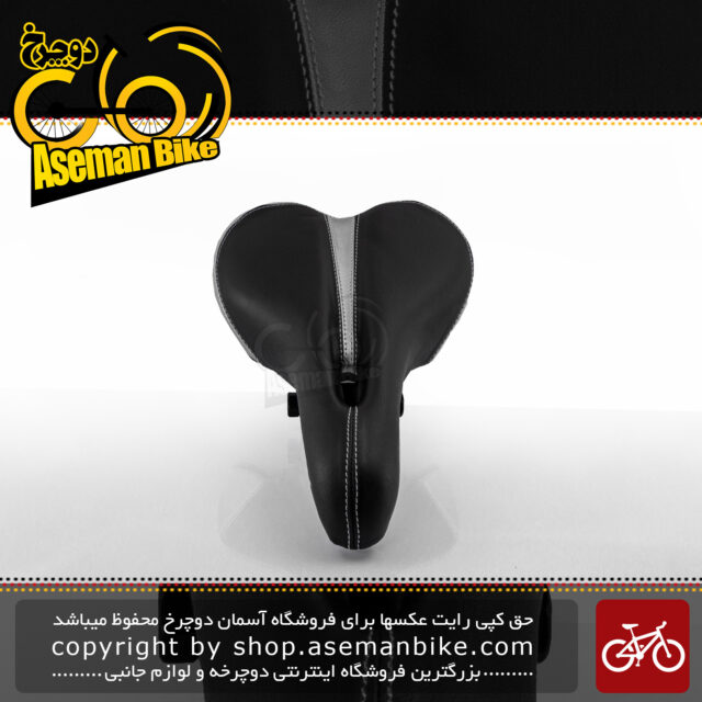 زین دوچرخه اوکی مدل رادیوس مشکی-نقره ای  Ok Bicycle Saddle Radyos Black-Silver 