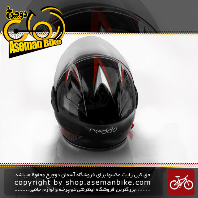 کلاه بچگانه موتوری نقاب دار برند ردو مشکی-قرمز Reddo Kids Helmet Black & Red
