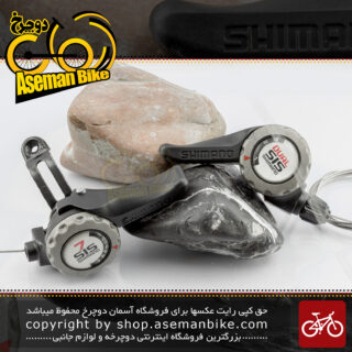 دسته دنده دوچرخه شیمانو مدل تی وای 22 سیستم دوآل سیس 3 در 7 سرعته Shimano Bicycle Brake Lever TY22 Doual SIS 3x7 Speed