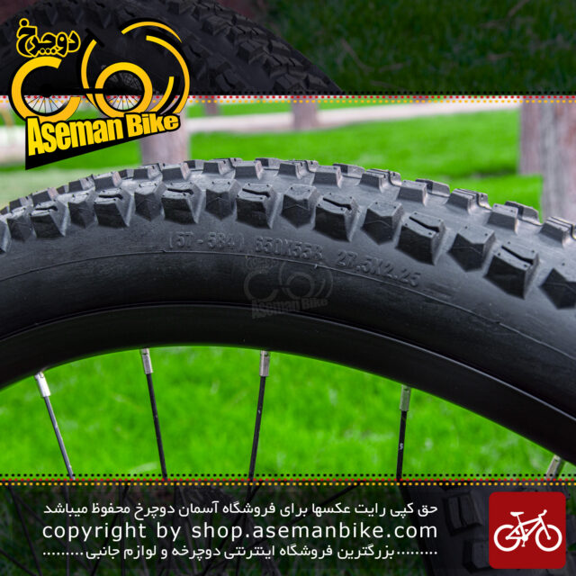 لاستیک سوالو ساخت اندونزی سایز 27.5 در 2.25 عاج درشت Swallow Bicycle Tire Size 27.5X2.25 Made In Indonesia
