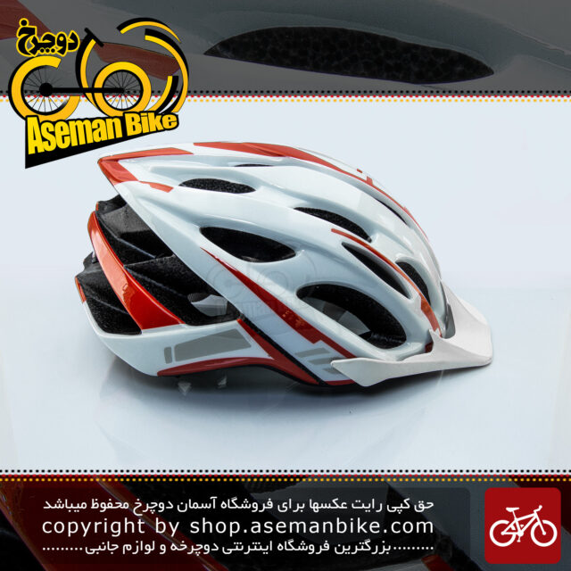 کلاه دوچرخه سواری جاینت مدل ALLY سفید-قرمز سایز 64-60 سانتی متر Giant Bicycle Helmet ALLY WhiteRed size 60-64cm