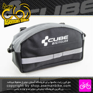 کیف جلو فرمان دوچرخه با قابلیت استفاده به صورت کیف کمری مدل کیوب مشکی-قرمز CUBE Bike Handlebar Bag Black-RED