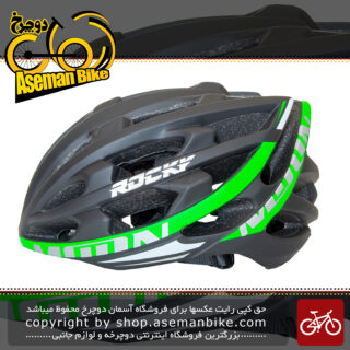 قیمت و خرید کلاه دوچرخه سواری راکی مدل KS29 سایز لارج رنگ مشکی سبز Helmet Bicycle Rocky KS29 Size L Black & Green