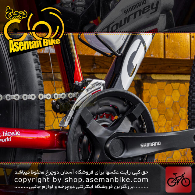 دوچرخه کوهستان جیتان مدل جی تی 600 ست شیمانو سایز 26 مشکی قرمز Gitane MTB Bicycle GT600 26 Shimano Set Black Red