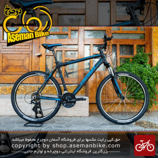 دوچرخه کوهستان مریدا مدل مت 6.10 ست شیمانو 21 سرعته سایز 26 رنگ مشکی/آبی درخشان 2018 Merida MTB BicycleMATT 6.10 Shimano-set 21speed Size 26 Black\Luminance Blue 2018