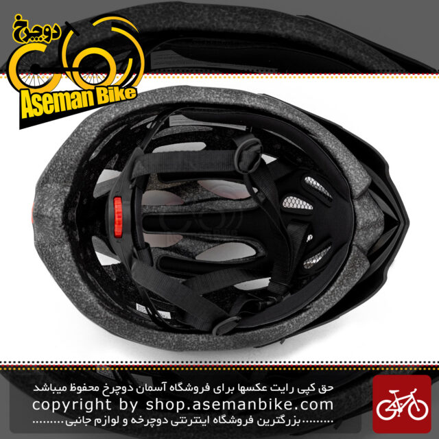 کلاه دوچرخه سواری راکی مدل ام وی 50 کد بلک 3.7 ال سایز لارج 58 تا 61 سانت مشکی/قرمز Rocky Bicycle Helmet MV50 CodeBlack 3.7L Large 58-61cm Black/Red