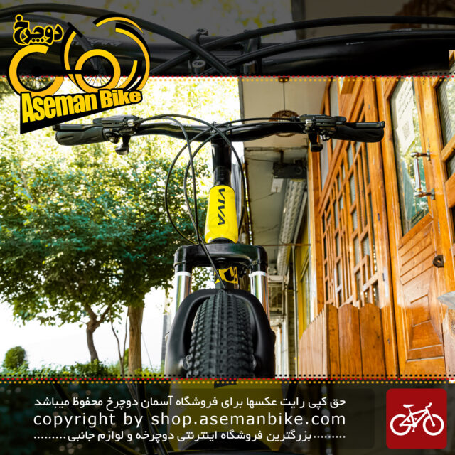 دوچرخه کوهستان 717 ای سایز 26 مدل وی 50 21 سرعته رنگ زرد/مشکی V1VA MTB Bicycle V50 Size 26 21 Speed Yellow/Black