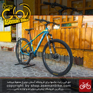 دوچرخه کوهستان برند کراس مدل فانتوم سایز 29 رنگ آبی با سیتسم دنده 27 سرعته MTB Bicycle Fantom Size 29 Blue 27 Speed
