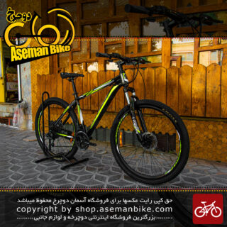 دوچرخه کوهستان برند کراس مدل سیگما سایز 27.5 رنگ مشکی و سبز با سیستم دنده 21 سرعته MTB Bicycle Sigma Size 27.5 Black & Green 21 Speed