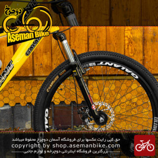 دوچرخه کوهستان گالانت مدل اسپینیکس V10 سایز 27.5 رنگ زرد با سیستم دنده 24 سرعته MTB Bicycle Galant Spinix V10 Size 27.5 Yellow 24 Speed