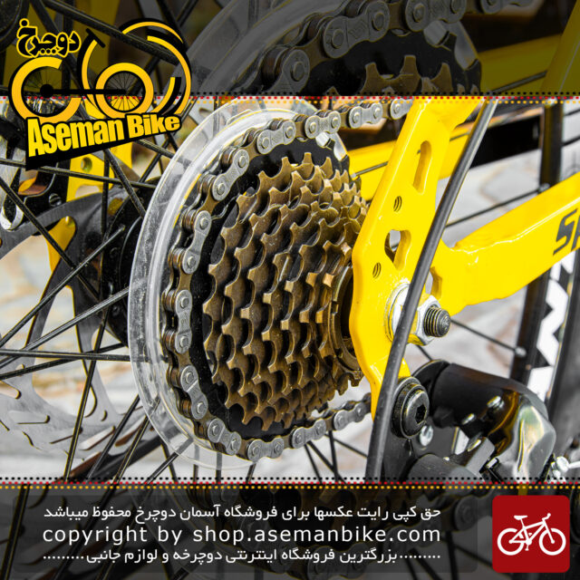 دوچرخه کوهستان گالانت مدل اسپینیکس V20 سایز 27.5 رنگ زرد با سیستم دنده 24 سرعته MTB Bicycle Galant Spinix V20 Size 27.5 Yellow 24 Speed