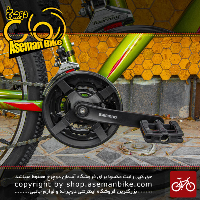 دوچرخه کوهستان مریدا مدل متس 6.10 رنگ سبز متالیک سایز 26 با سیستم دنده 21 سرعته MTB Bicycle Merida Mats 6.10 Metalic green Size 26 21 Speed