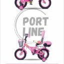 دوچرخه بچگانه برند پورت لاین مدل چیچک سایز 12 رنگ صورتی Kids Bicycle Port Line Chichak Size 12 Pink