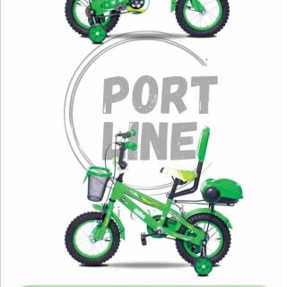 دوچرخه بچگانه برند پورت لاین مدل چیچک سایز 12 رنگ سبز Kids Bicycle Port Line Chichak Size 12 Green