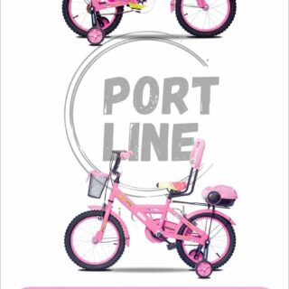 دوچرخه بچگانه برند پورت لاین مدل چیچک سایز 16 رنگ صورتی Kids Bicycle Port Line Chichak Size 16 Pink