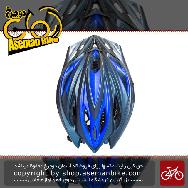 کلاه دوچرخه سواری برزرک مشکی-آبی سایز 62-58 سانتی متر BERSERK Bicycle Helmet Black-Blue size 58-62cm