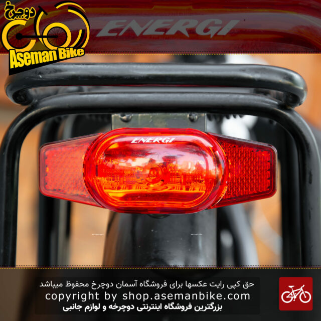 چراغ خطر ایمنی دوچرخه برند انرژی مخصوص ترکبند عقب مدل 201R1 قرمز Multi Functions Carrier Light Red Back Bicycle Brand ENERGI CG-201R1