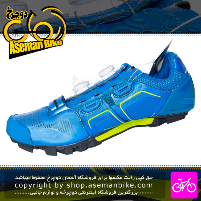 کفش دوچرخه سواری کوهستان جاینت مدل شارژ رنگ آبی سایز 45.5 Giant Bicycle Shoes Charge Size 45.5