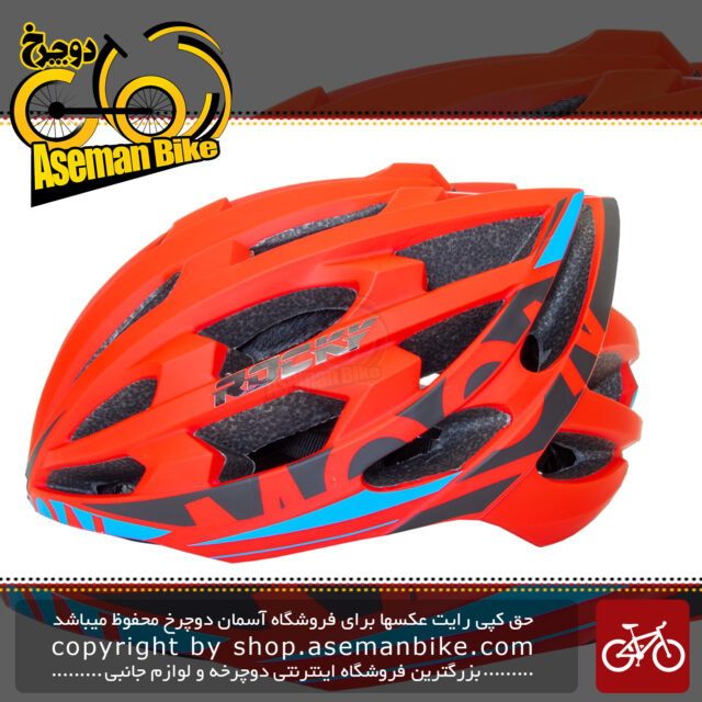 کلاه دوچرخه سواری راکی مدل KS29 سایز لارج رنگ قرمز آبی Helmet Bicycle Rocky KS29 Size L Red & Blue