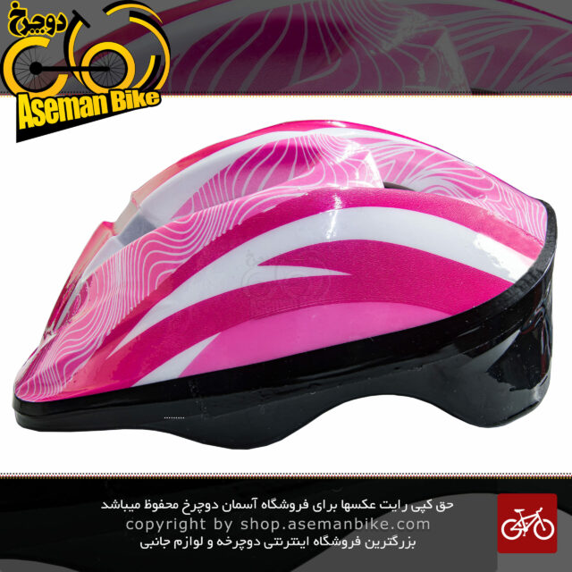 کلاه دوچرخه سواری برند Moon مدل S12 رنگ صورتی سایز 48 تا 58 قابل تنظیم Helmet Moon Kids S12 Pink