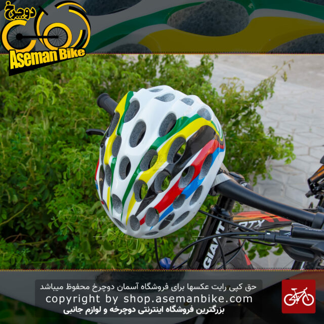 کلاه ایمنی دوچرخه سواری HADN مدل پنج رنگ قهرمانی سایز درو سر 58 الی 64 سانتی متر