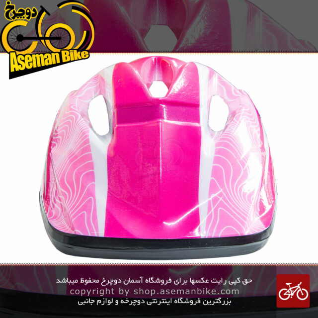 کلاه دوچرخه سواری برند Moon مدل S12 رنگ صورتی سایز 48 تا 58 قابل تنظیم Helmet Moon Kids S12 Pink
