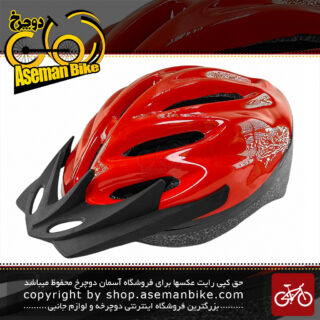 کلاه دوچرخه سواری کویین مدل مک سایز دور سر 55 الی 59 سانتی متر قرمز Queen Mac Bicycle Helmet 55 to 59 Red