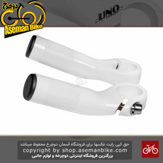 شاخ گاوی دوچرخه UNO 3D FORGED سفید ساخت تایوان UNO 3D Forged Alloy Superlight Bar End 90mm length