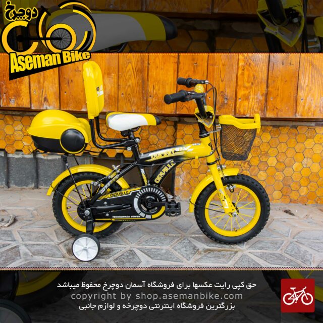 دوچرخه بچگانه سایز 12 رامبو مدل اورلیو زرد Rambo Bicycle Kids 12 Inch ORVILLE