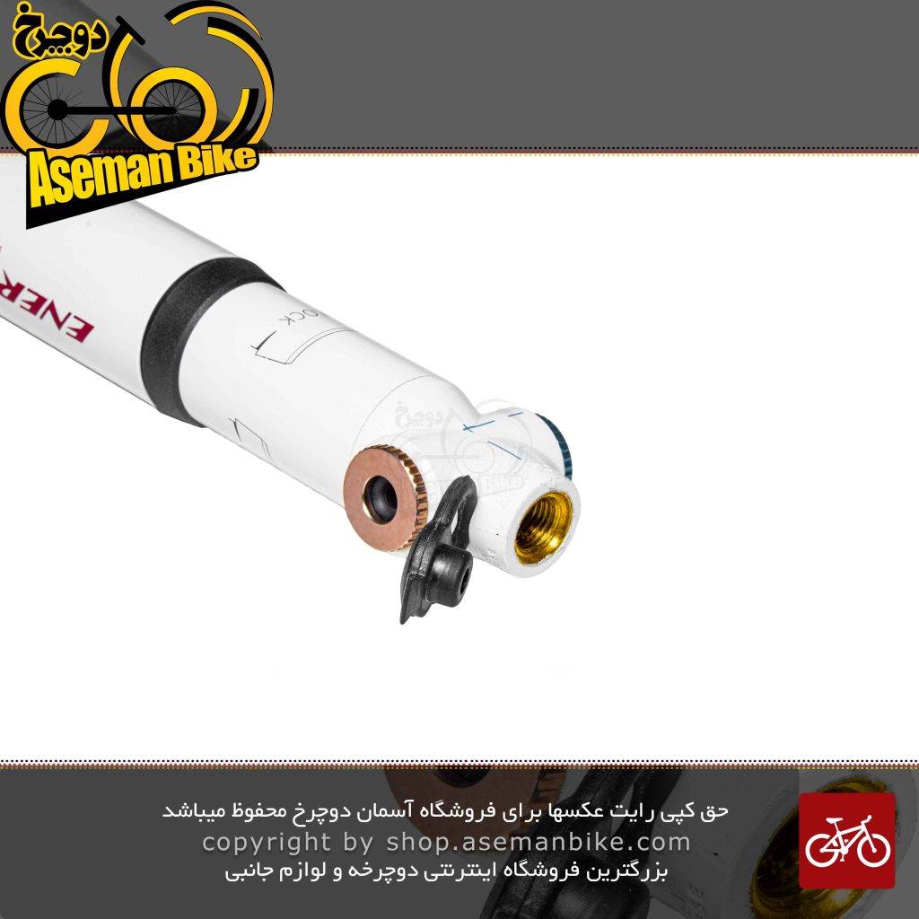 تلمبه دستی دوچرخه انرژی 2 کاره به همراه کپسول CO2 مدل GC-06S سفید ENERGI 2 IN 1 CO2 Mini Pump GC-06S 