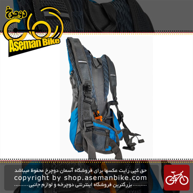 کوله دوچرخه سواری آفنان فنگ با قابلیت جایگذاری مخرن مدل کراس آبی Afnan Feng Back Pack Cross Blue