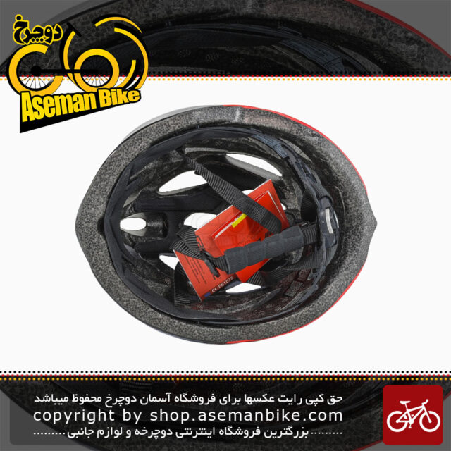 کلاه دوچرخه سواری کربول مدل سی بی 40 سایز دور سر 58 الی 62 مشکی قرمز CairBull CB-40 Bicycle Helmet 58 to 62 Black Red
