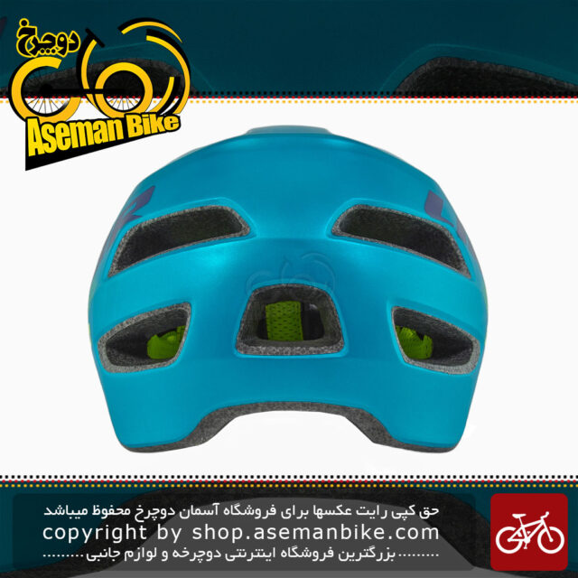 کلاه دوچرخه سواری لیمار مدل 848DR سایز دور سر 54 الی 58 آبی لیمویی مات Limar 848DR Bicycle Helmet 54 to 58 Matt Petrol Lime