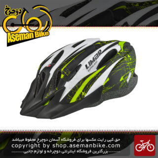 کلاه دوچرخه سواری لیمار مدل 535 سایز دور سر 52 الی 57 مشکی سبز مات Limar 535 Bicycle Helmet 52 to 57 Matt Black Green