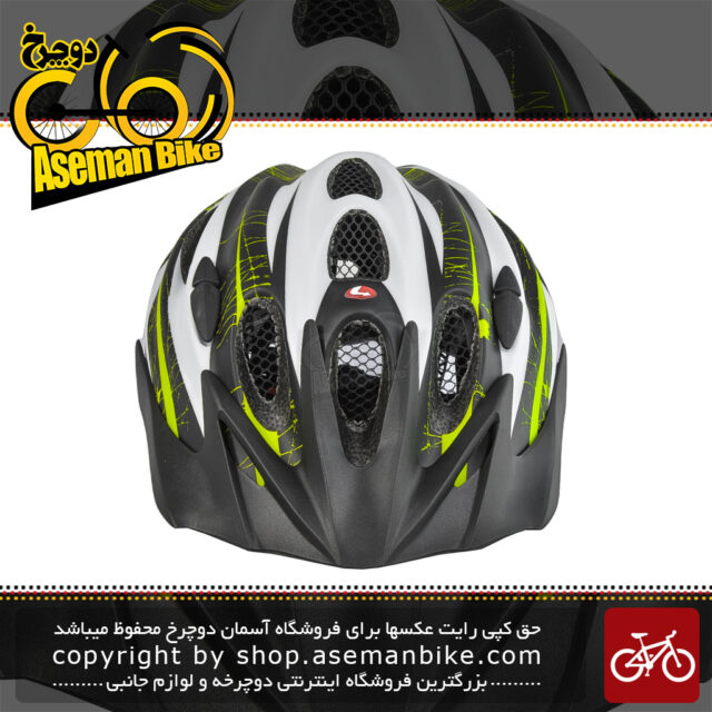 کلاه دوچرخه سواری لیمار مدل 535 سایز دور سر 52 الی 57 مشکی سبز مات Limar 535 Bicycle Helmet 52 to 57 Matt Black Green