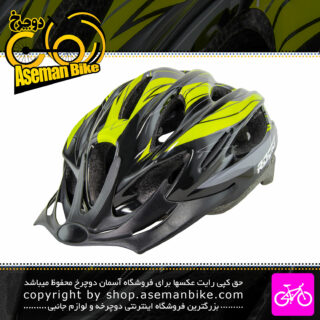 کلاه دوچرخه سواری راکی مدل ام وی 16 مشکی فسفری Rocky Bicycle Helmet MV16 58-61cm Black