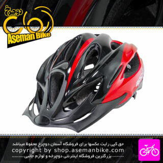 کلاه دوچرخه سواری راکی مدل ام وی 16 مشکی قرمز Rocky Bicycle Helmet MV16 58-61cm Black Red
