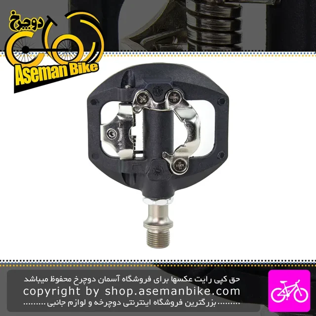 پدال دوچرخه کوهستان شهری G2G یک طرف لاک قفل شو یک طرف عادی ساخت تایوان G2G Bicycle Pedal Lock PD-EH500