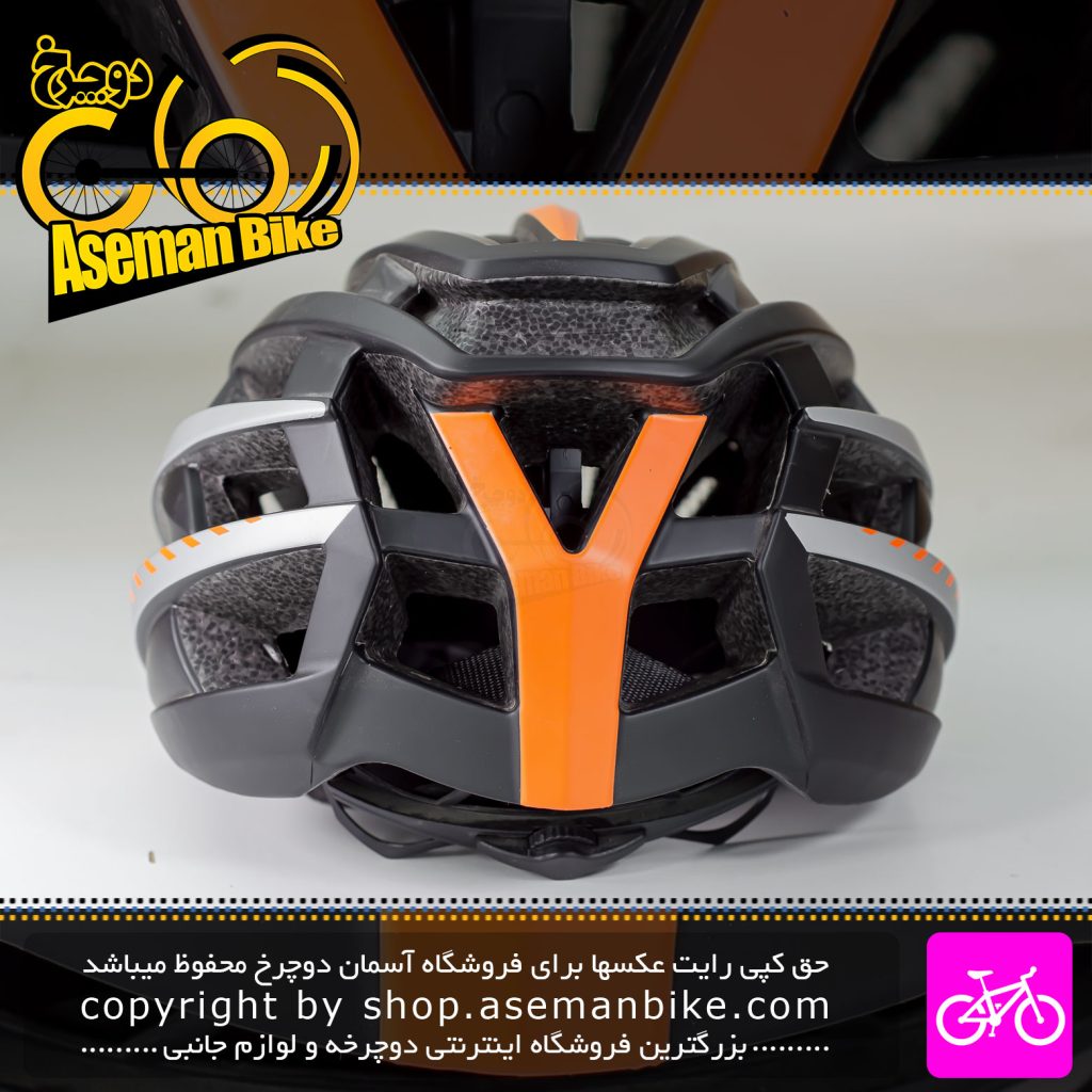 کلاه دوچرخه سواری انرژی مدل HB90 مشکی نارنجی Energi Bicycle Helmet HB90 58-61cm Black Orange